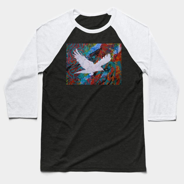 Flying Free Abstract Section 3 Baseball T-Shirt by Heatherian